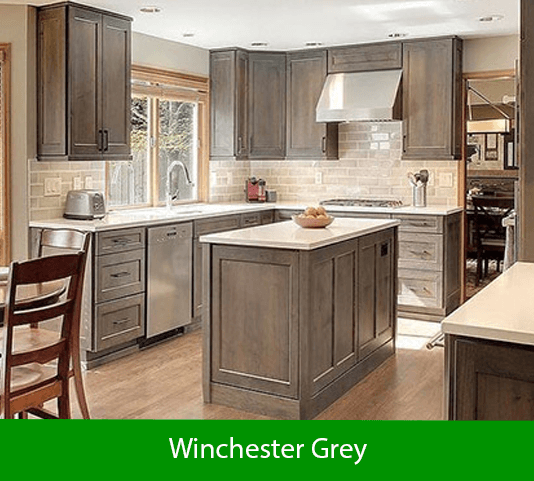 Winchester Grey Style Ready to Assemble (RTA) 10 Foot Run Kitchen Cabinets Winchester Grey Style Ready to Assemble (RTA) 10 Foot Run Kitchen Cabinets