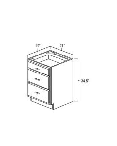 Platinum Shaker 21" Drawer Base Cabinet For Kitchen