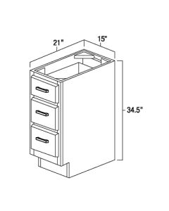 Winchester Grey 15x21" Vanity Drawer Base Cabinets For Kitchen Winchester Grey 15x21" Vanity Drawer Base Cabinets For Kitchen