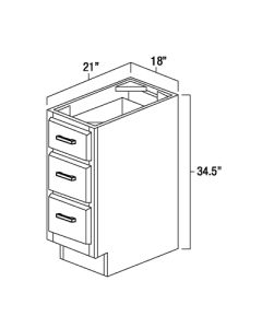 Winchester Grey 18" x 21" Vanity Drawer Base Cabinets For Kitchen Winchester Grey 18" x 21" Vanity Drawer Base Cabinets For Kitchen